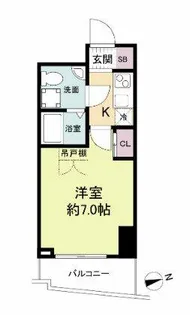 セレニテ難波プリエ【2階】の間取り