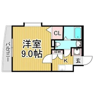 セルブ 春日原【403号室】の間取り