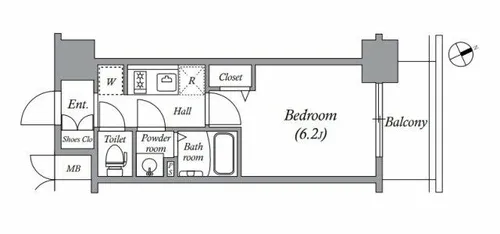 アドバンス大阪セレーノ【8階】の間取り