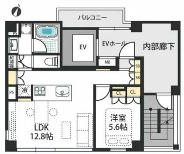Kyobashi View Residence【4階】の間取り