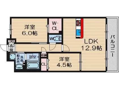 イニシオ山水【3階】の間取り