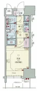 プレサンス阿波座駅前【5階】の間取り