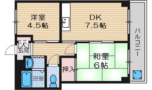 ブルーメつかさ【3階】の間取り
