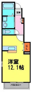 レジデンス佐々木V【102号室】の間取り