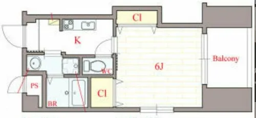 Cherry Hills【10階】の間取り