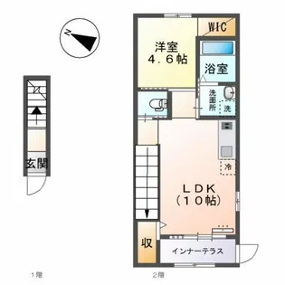 アップルテラス【2階】の間取り