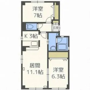 グランディール【2階】の間取り