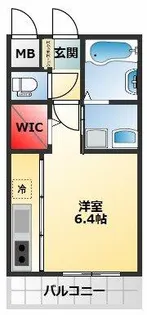 パルファン鳳【207号室】の間取り