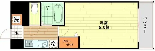 大阪府大阪市浪速区大国3丁目【マンション】の間取り