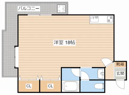 メゾン寿【402号室】の間取り