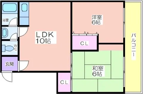 長居グランドハイツ【305号室】の間取り