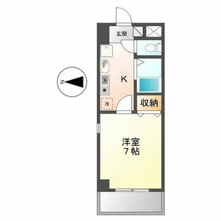アスティオス港楽【5階】の間取り