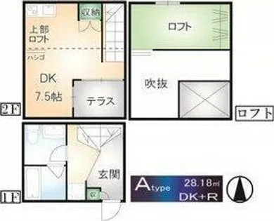ラフォーレ【1階】の間取り