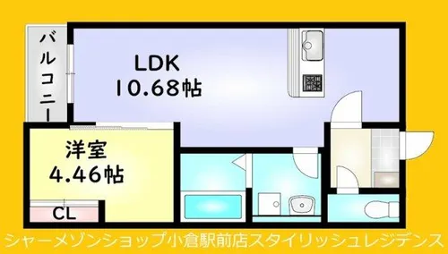 BRAVE BASE三萩野【2階】の間取り