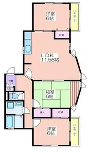 デュークシャトーⅢ番館【1階】の間取り