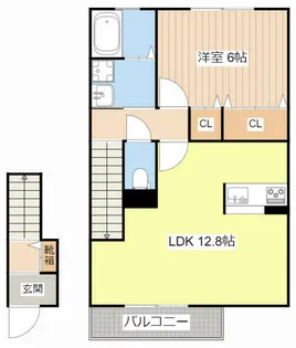 プリミエールかがやきの丘【2階】の間取り