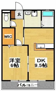 クレセントⅠ【1階】の間取り
