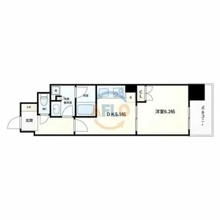 レ・ジェイドイクス【5階】の間取り