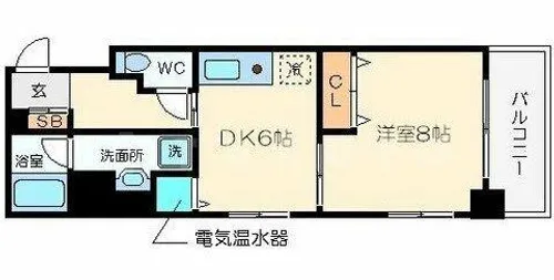 タウンコート幸町【10階】の間取り