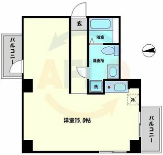 GARRET南堀江【5階】の間取り