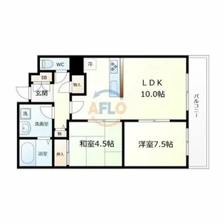 ぷりんすマンション【5階】の間取り