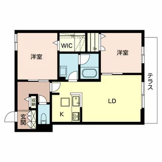 シャーメゾン城北伊伝居【1階】の間取り