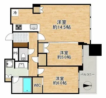 シティタワー大阪本町【31階】の間取り