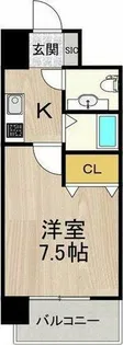 フロンティアタワー名駅南【8階】の間取り