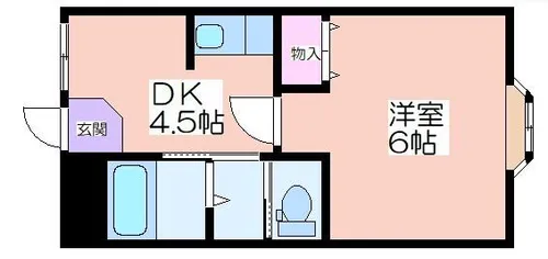 さつきビル【4階】の間取り