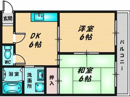 イーストフィールド【2階】の間取り