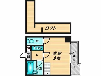 ベルジュネス【2階】の間取り