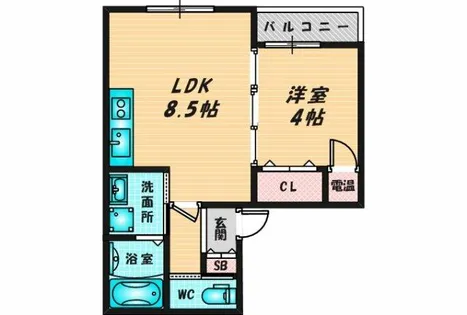 F MIRAI DOLLY【3階】の間取り