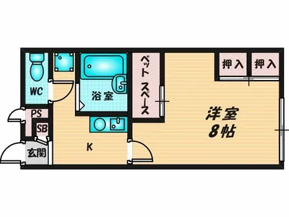 コンフォート荒本【2階】の間取り