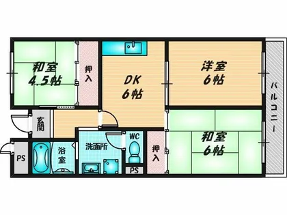 サーティ西尾【5階】の間取り