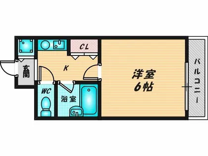 サウスイン大学前【2階】の間取り