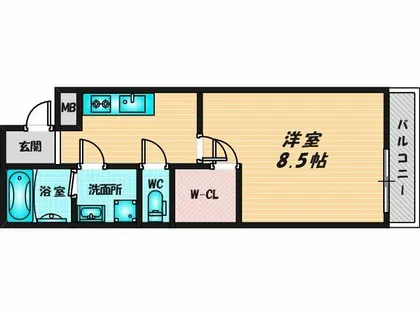 フジパレスえんじゅ【1階】の間取り