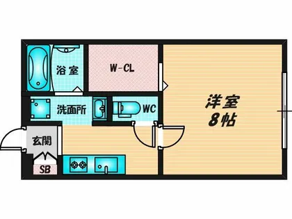 D・スクウェア【1階】の間取り