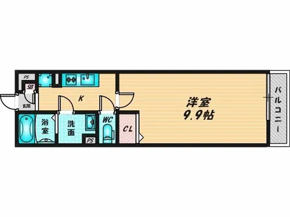 リブリ・布施【2階】の間取り