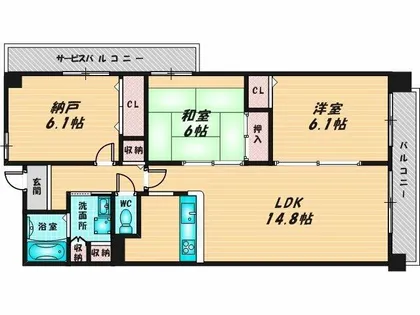 コレンテ【3階】の間取り