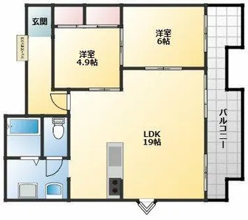 ロイヤルハイツ松ヶ丘【3階】の間取り