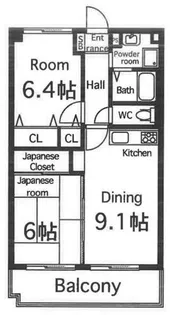 ピアニスクエア【2階】の間取り