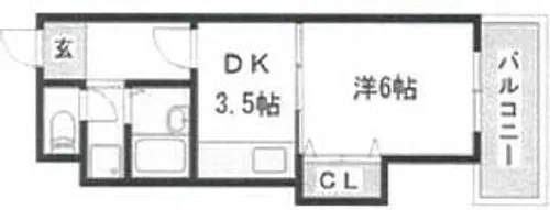 ハイツA&M【5階】の間取り