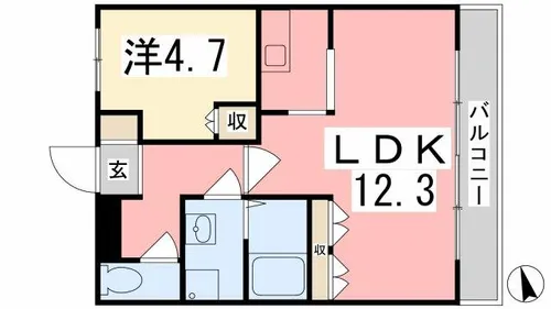 LEGACY GARDEN壱番館【103号室】の間取り