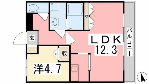 LEGACY GARDEN壱番館【202号室】の間取り
