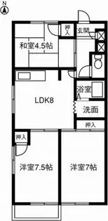ロゼット平出【101号室】の間取り