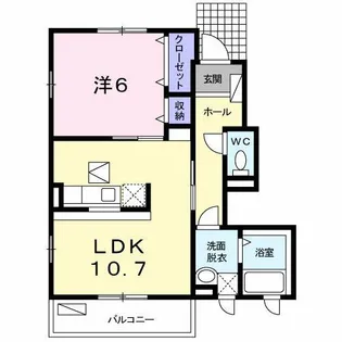 ソッジョルノ【1階】の間取り
