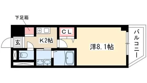 AHマンション泉【5階】の間取り