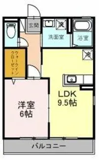 大阪府堺市中区新家町【アパート】の間取り