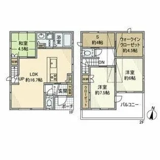 大阪府松原市天美我堂4丁目【一戸建】の間取り