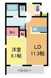 べレオ魚崎北町【203号室】の間取り